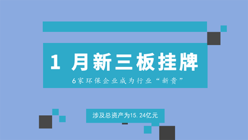 6家环保企业登陆新三板 涉及总资金超15亿