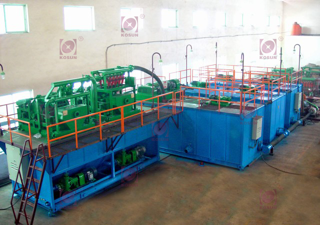 科迅机械生产的整套泥浆固相控制回收系统，用于钱塘江穿越工程