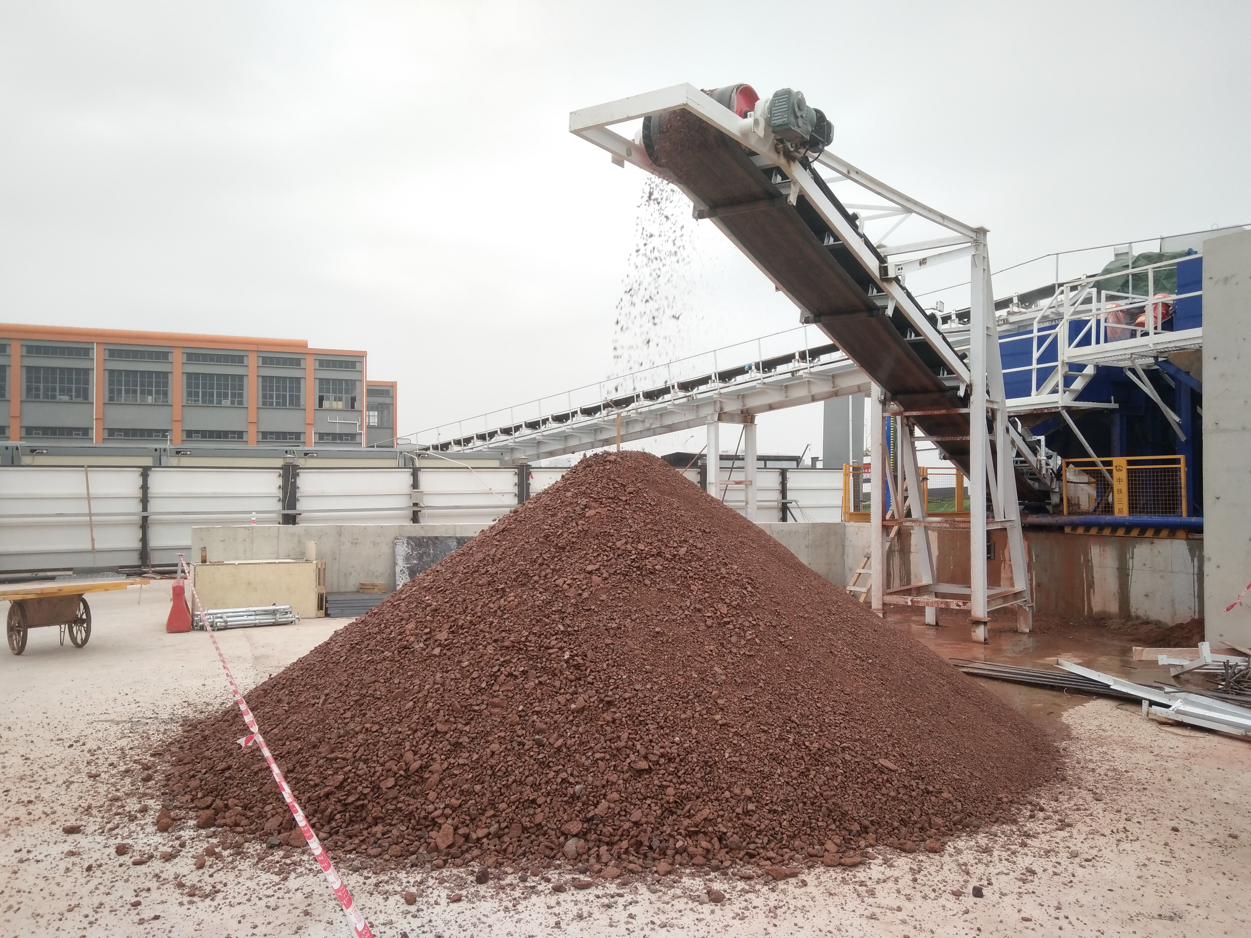 泥水盾构渣土处理回收利用的施工方法